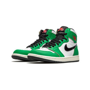 Alternative view of Jordan 1 High Lucky Green (W)