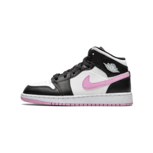 Jordan 1 Mid White Black Light Arctic Pink (GS)