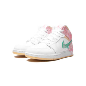 Alternative view of Jordan 1 Mid Paint Drip (GS)