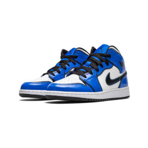 Alternative view of Jordan 1 Mid Signal Blue