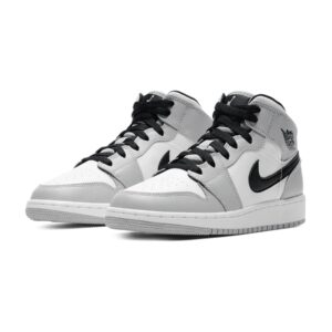 Alternative view of Jordan 1 Mid Light Smoke Grey