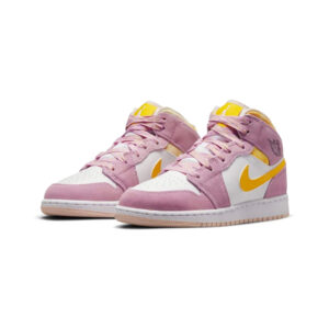 Alternative view of Jordan 1 Mid SE Arctic Pink (GS)
