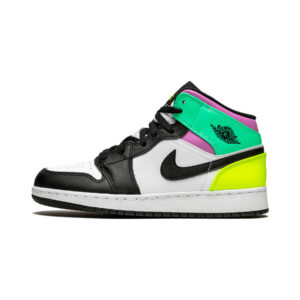 Jordan 1 Mid Pastel Black Toe (GS)