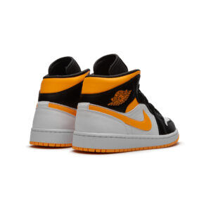 Alternative view of Jordan 1 Mid Laser Orange Black (W)