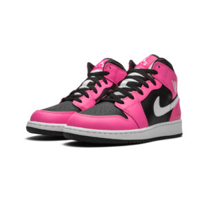 Alternative view of Jordan 1 Mid Pinksicle (GS)