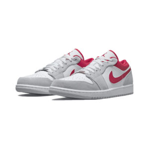 Alternative view of Jordan 1 Low SE Light Smoke Grey Gym Red