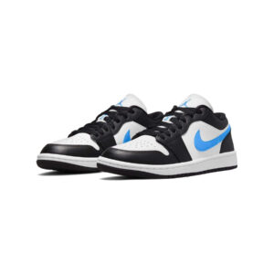 Alternative view of Jordan 1 Low Black University Blue White