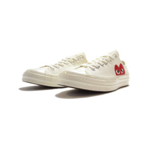 Alternative view of Converse Chuck 70s Ox CDG Play White
