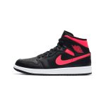 Jordan 1 Mid Black Siren Red (W)