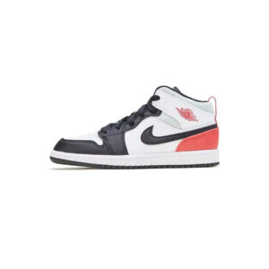 air jordan 1 mid se white black red spruce