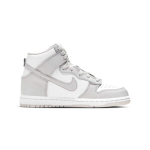Alternative view of Nike Dunk High Retro White Vast Grey (PS)