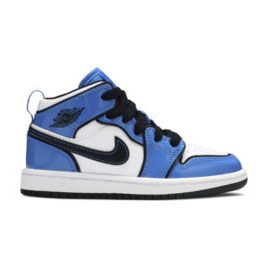 Alternative view of Jordan 1 Mid Signal Blue (PS)