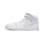 Jordan 1 Mid Triple White (PS)
