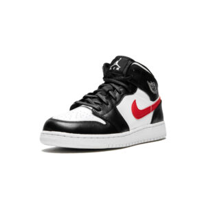 Alternative view of Jordan 1 Mid Multi-Color Swoosh (GS)