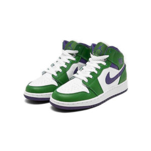 Alternative view of Jordan 1 Mid Incredible Hulk
