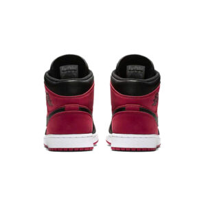 Alternative view of Jordan 1 Mid Gym Red Black