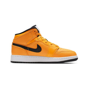 Alternative view of Jordan 1 Mid University Gold Black