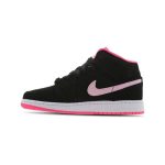 Jordan 1 Mid Black Digital Pink (GS)
