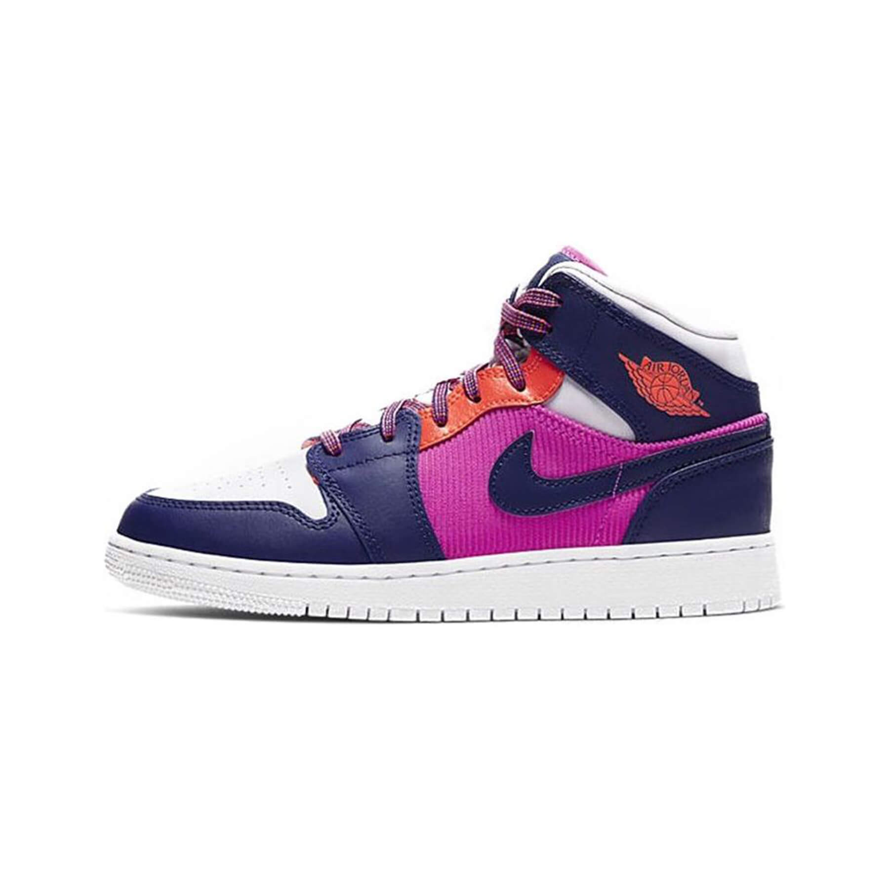 Jordan 1 Mid Fire Pink Barely Grape (GS)