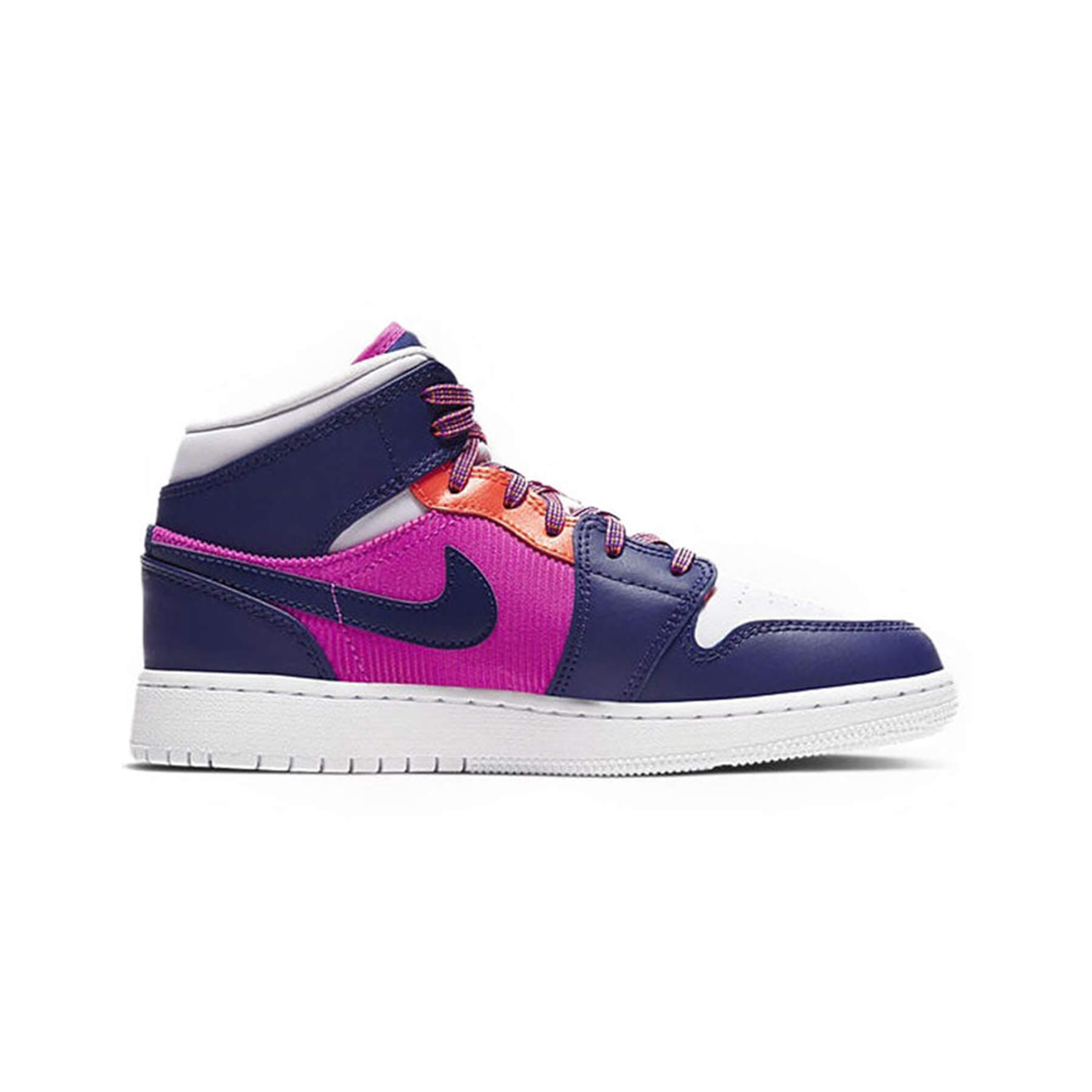 Jordan 1 Mid Fire Pink Barely Grape (GS) - Image 2