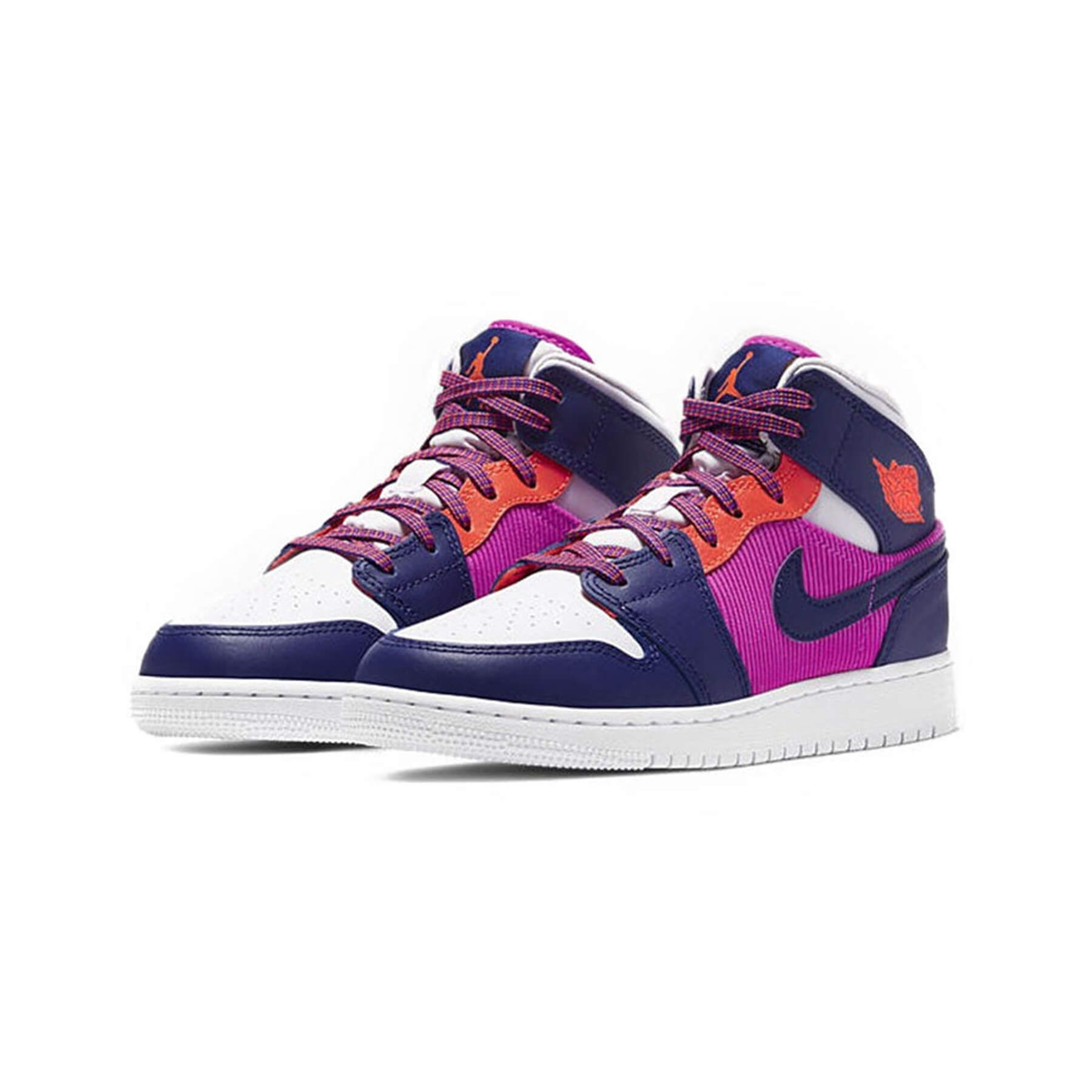 Jordan 1 Mid Fire Pink Barely Grape (GS) - Image 3