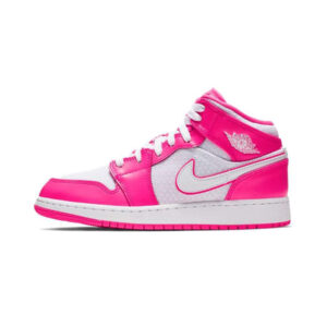 Jordan 1 Mid Hyper Pink White (GS)