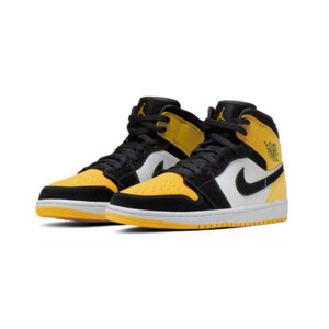 Alternative view of Jordan 1 Mid Yellow Toe Black