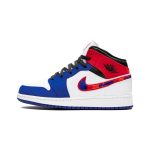 Jordan 1 Mid Rush Blue University Red (GS)