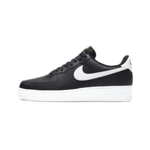 Nike Air Force 1 Low '07 Black White Pebbled Leather