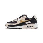 Nike Air Max 90 Black Metallic Gold Summit White (W)