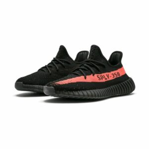 Alternative view of Yeezy Boost 350 V2 Core Black Red