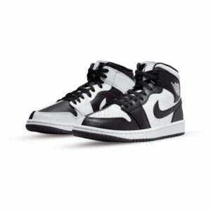 air jordan 1 mid invert black white 2