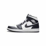 Air Jordan 1 Mid White Metallic Gold Obsidian