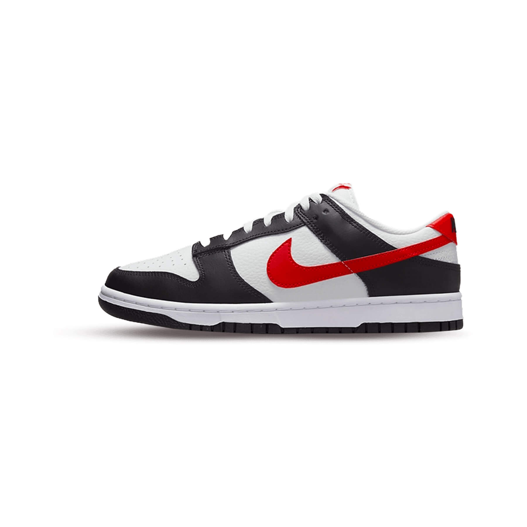 nike dunk low retro red swoosh panda