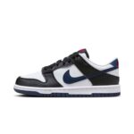 Nike Dunk Low Black White Midnight Navy (GS)